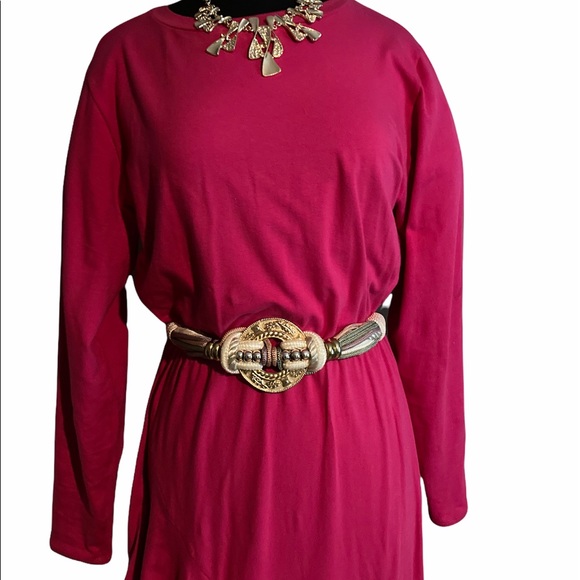 Rebdolls Pink Long-sleeve Dress Size 2x - Picture 4 of 6